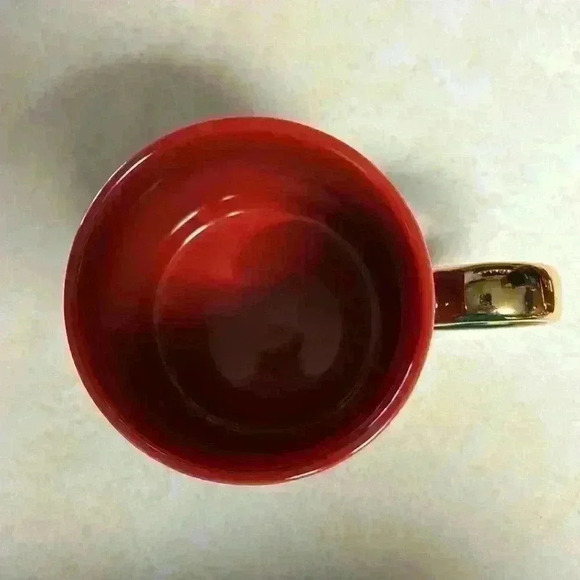 3 Place & Time Coffee Mugs Beautiful Red With Winter Deer & Peace Doves Holiday - Picture 5 of 8